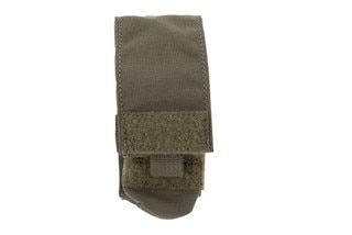 Velocity Systems Helium Whisper Flashbang Pouch in Ranger Green has a pull tab for easy opening
